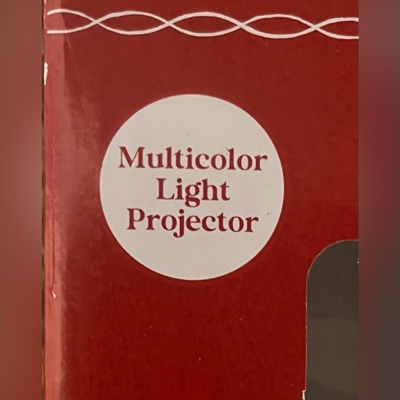 Nwt  multicolored projection snowflake Christmas tree topper - Picture 5 of 8